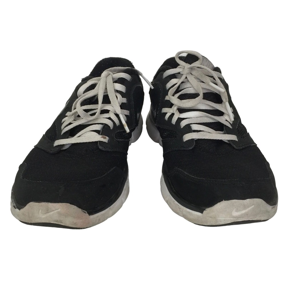 Nike Women Athletic Running Shoes Size 8.5 Black Gray Logo Very Flex Experience - Picture 2 of 6